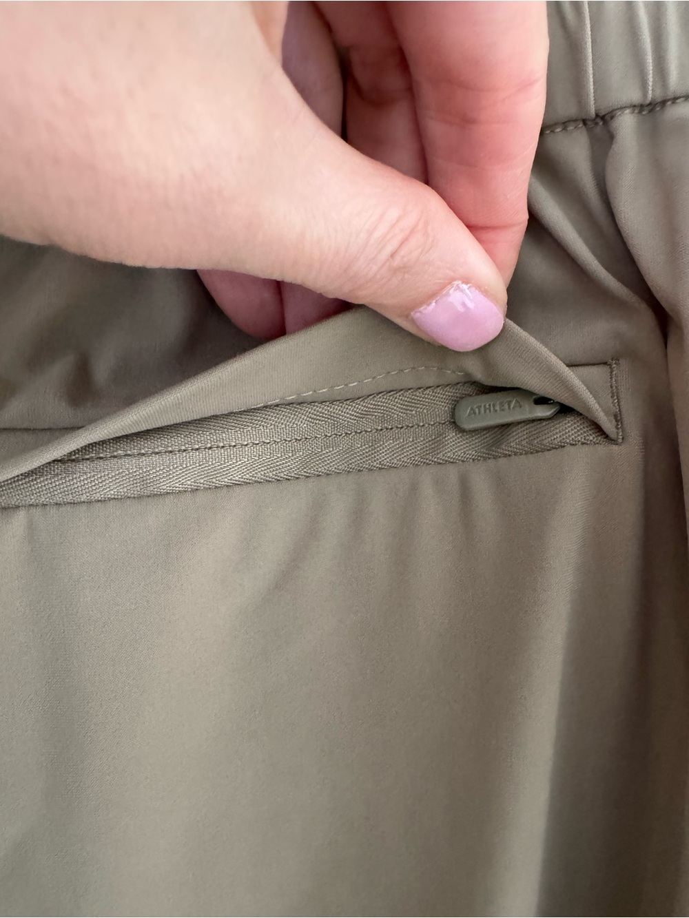 Athleta Pinnacle High Rise Trouser Sz 2 in Olive branch - Picture 12 of 16